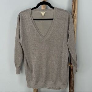 J Crew V Neck Sparkle Sweater